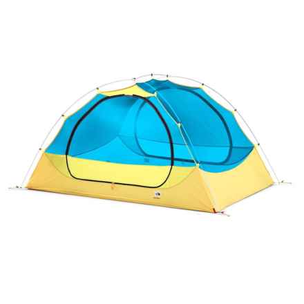 The North Face Eco Trail 3 Tent - 3-Person, 3-Season in Stinger Yellow/Meridian Blue