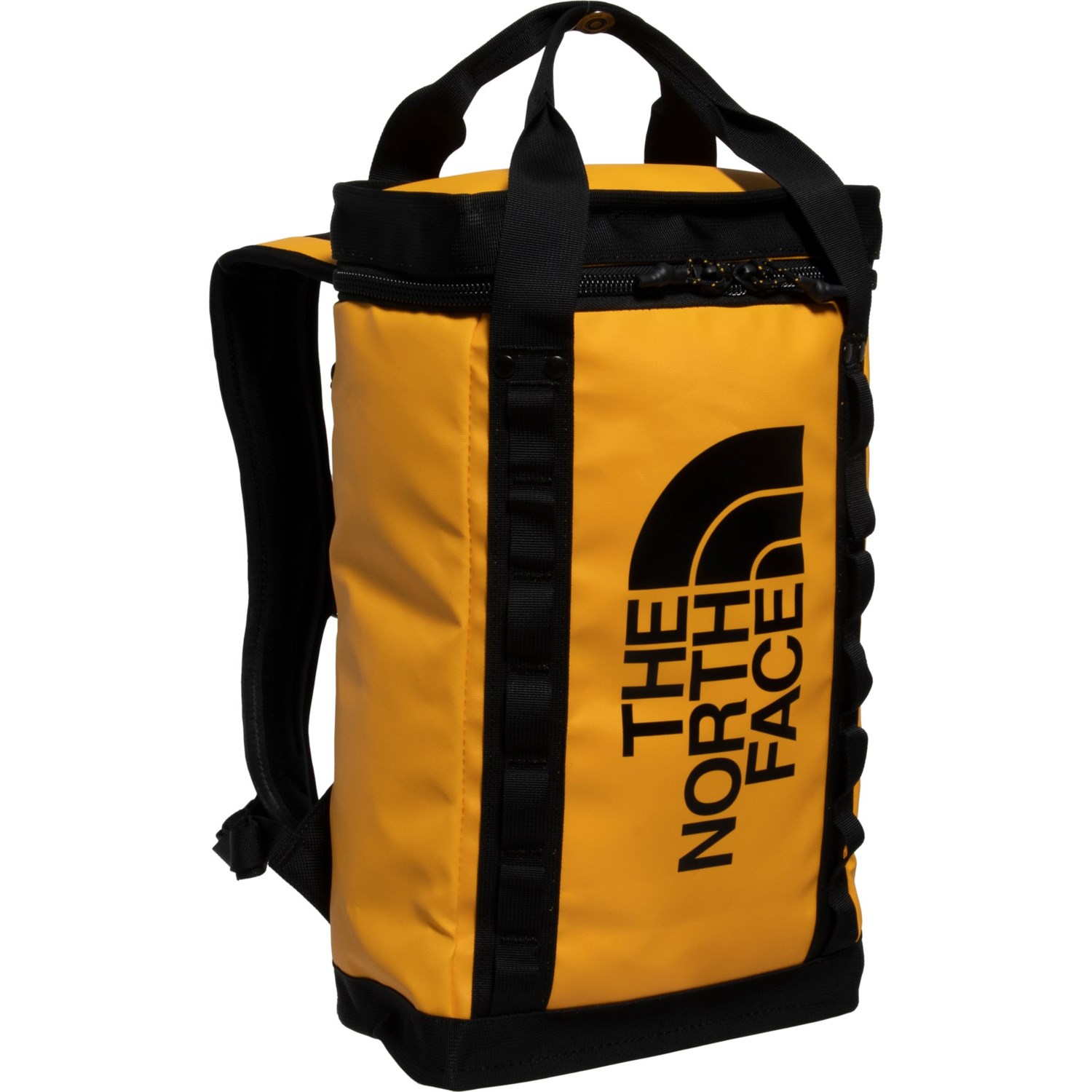 the north face yellow backpack