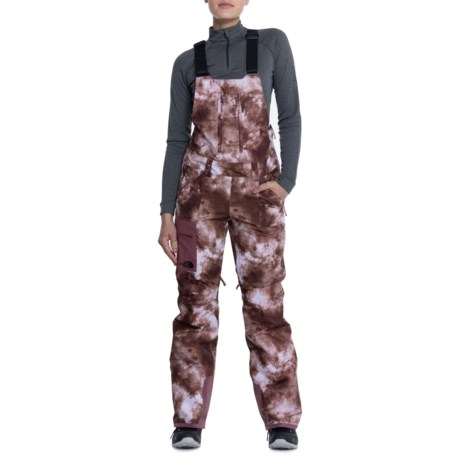 The North Face Freedom Bib Ski Pants - Waterproof in Wild Ginger Snow Dyeprint