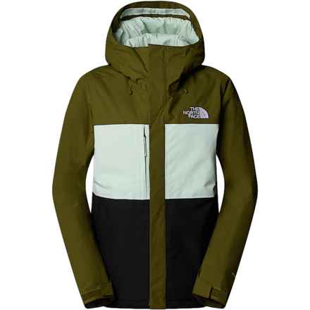 The North Face Freedom Ski Jacket - Waterproof, Insulated in Forest Olive/Pale Green