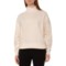 The North Face Garment-Dyed Mock Neck Sweatshirt in Gardenia White