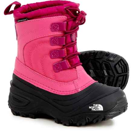 The North Face Girls Alpenglow IV Snow Boots - Waterproof, Insulated in Cabaret Pink/Tnf Black