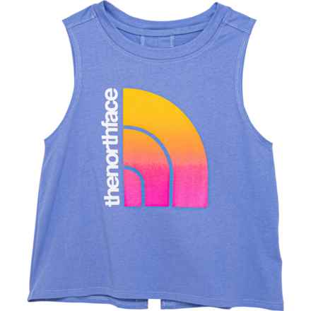 The North Face Girls Logo-Wear Tank Top in Deep Periwinkle