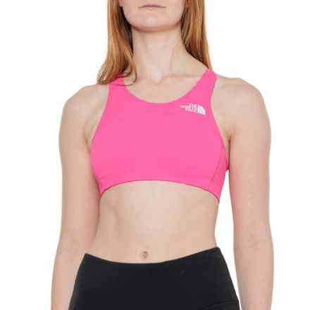 The North Face Girls Printed Never Stop Bralette in Pink Glo