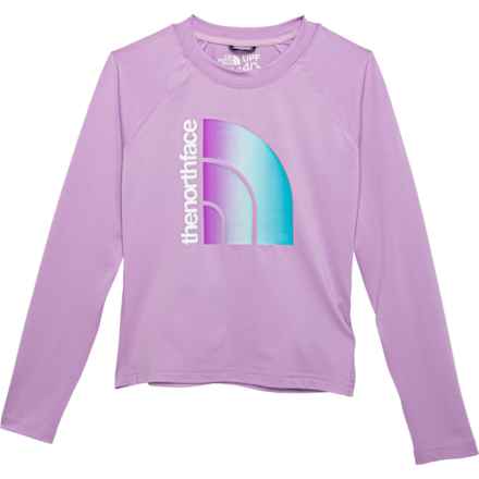 The North Face Girls Sportswear Top - UPF 40+, Long Sleeve in Lupine