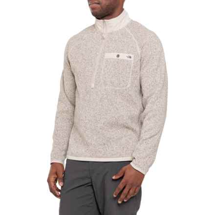 The North Face Gordon Lyons Shirt - Zip Neck, Long Sleeve in Sandstone Heather