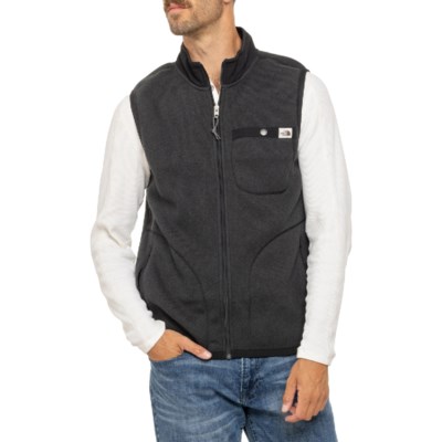 The North Face hot Gordon Lyons Vest Men's Large Fleece Taupe Green Outdoor Active