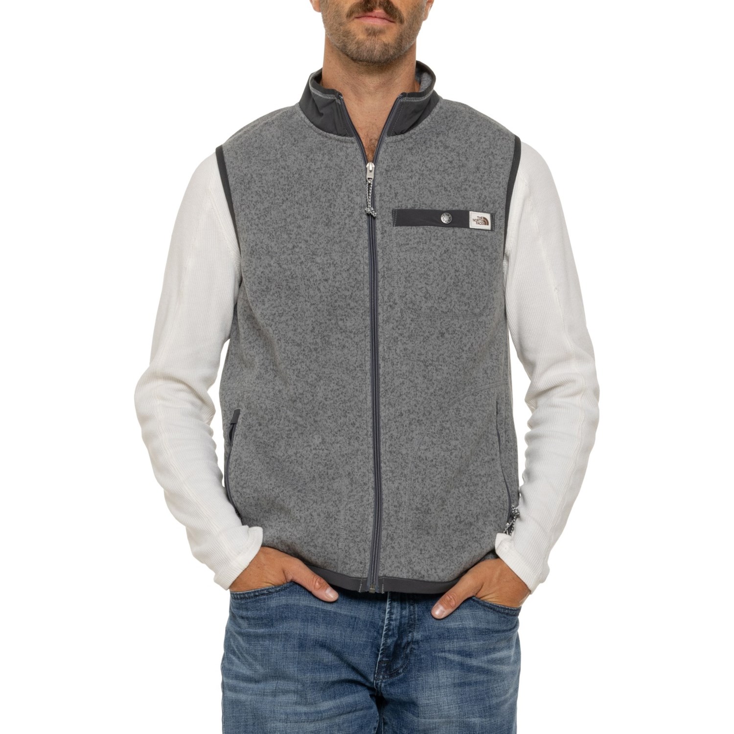 The North Face Men's selling NWT Heather Gordon Lyons Full Zip Fleece Vest Small S $89