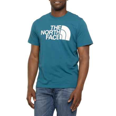 The North Face Half Dome T-Shirt - Short Sleeve in Blue Coral/Gardenia White