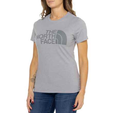 The North Face Half Dome Tri-Blend T-Shirt - Short Sleeve in Half Dome Lw Tnf Light Grey Heather