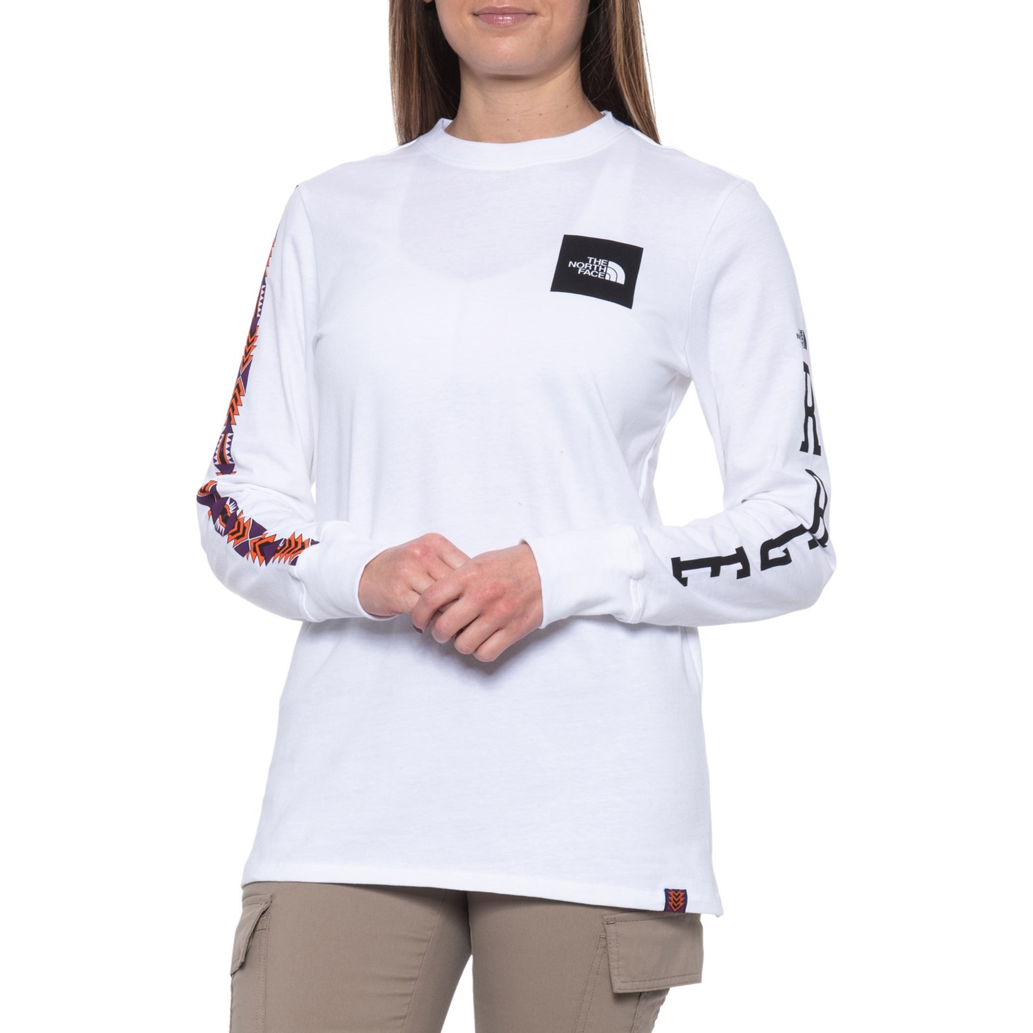 womens long sleeve north face t shirt