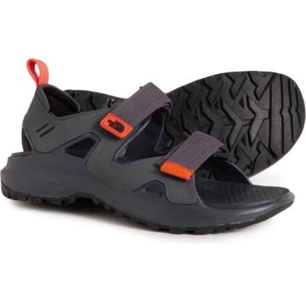 The North Face Hedgehog III Sandals (For Men) in Asphalt Grey/Retro Orange
