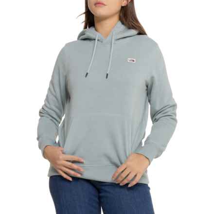 The North Face Heritage Patch Hoodie in Silver Blue Heather