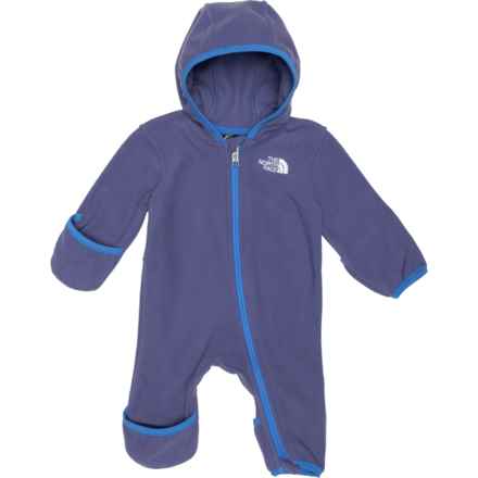 The North Face Infant Boys Glacier One-Piece Fleece Suit - Long Sleeve in Cave Blue