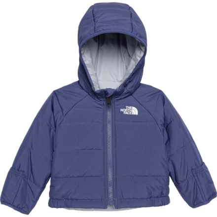 The North Face Infant Boys Perrito Hooded Jacket - Reversible, Insulated in Cave Blue