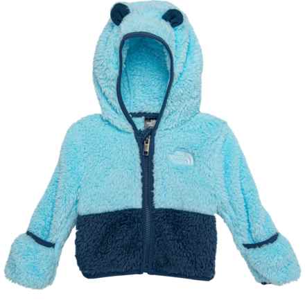 The North Face Infant Girls Baby Bear Fleece Jacket in Atomizer Blue