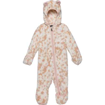 The North Face Infant Girls Baby Bear One-Piece Snowsuit in Gardenia White Fd Flr P