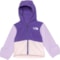 The North Face Infant Girls Glacier Full-Zip Hoodie in Glacier Peak Purple/Lite Lilac/