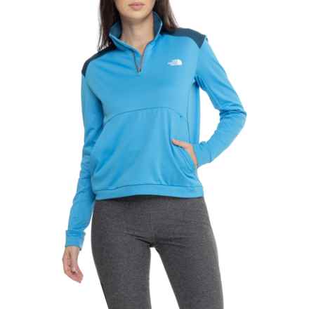The North Face Kikash Shirt - Zip Neck, Long Sleeve in Belay Blue