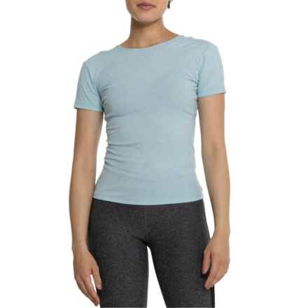 The North Face Lean Strong Ribbed T-Shirt - Short Sleeve in Reef Waters Heather