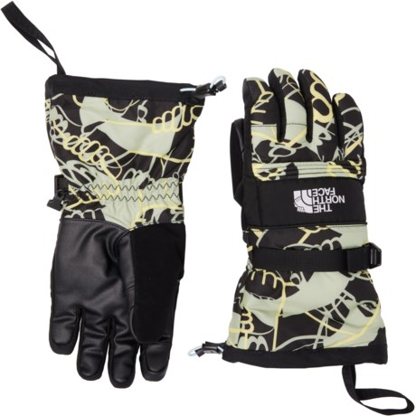 The North Face Montana DryVent® Ski Gloves - Waterproof, Insulated (For Women) in Black Hands Small Print