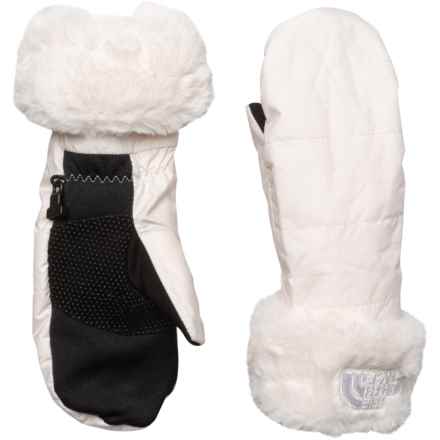 The North Face Mossbud Swirl Mittens - Insulated, Touchscreen Compatible (For Boys and Girls) in Gardenia White