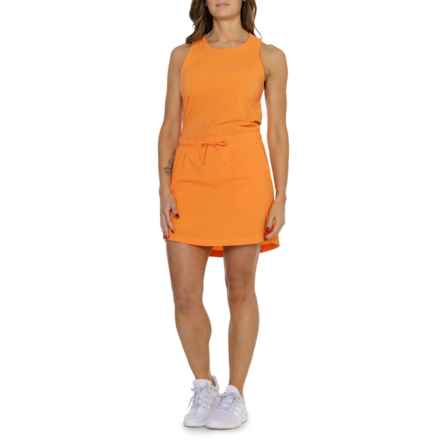 The North Face Never Stop Wearing Adventure Dress - Built-In Shorts, Sleeveless in Dusty Coral Orange