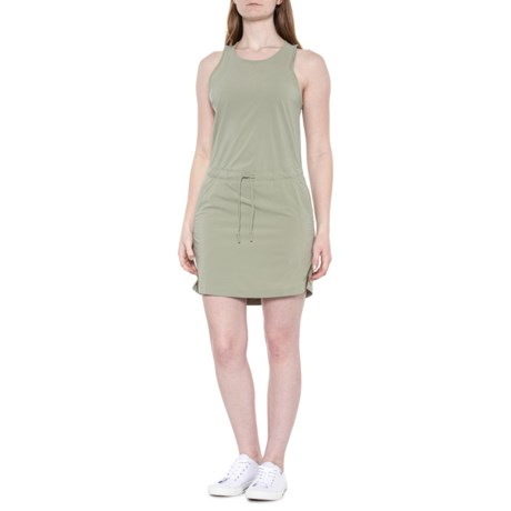 The North Face Never Stop Wearing Adventure Dress - Built-In Shorts, Sleeveless in Tea Green