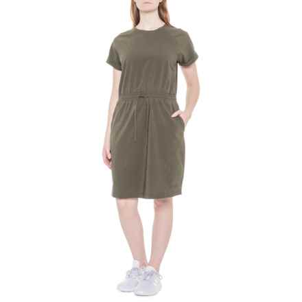 The North Face Never Stop Wearing Dress - UPF 50, Short Sleeve in New Taupe Green
