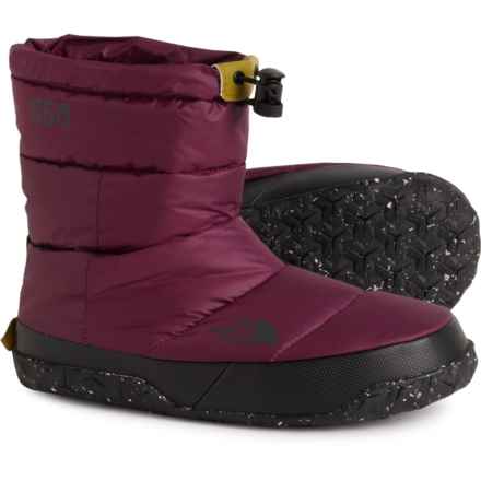 The North Face Nuptse Apres Booties - Insulated (For Women) in Boysenberry/Tnf Black