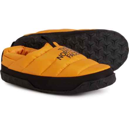 The North Face Nuptse Down Mule Shoes - 550 Fill Power, Slip-Ons (For Men) in Summit Gold/Tnf Black