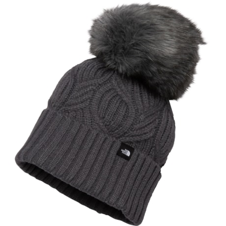 The North Face Youth Oh-Mega Fur Pom Beanie Vanadis Grey