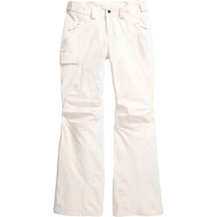 The North Face Plus Freedom Bib Ski Pants - Waterproof in White Dune