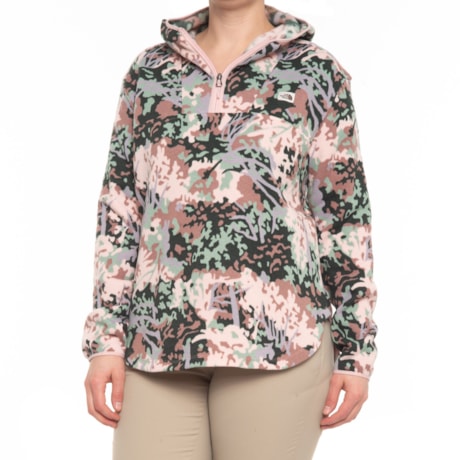 The North Face Women's Printed Crescent Popover - Medium - Laurel Wreath Green Canvas Print