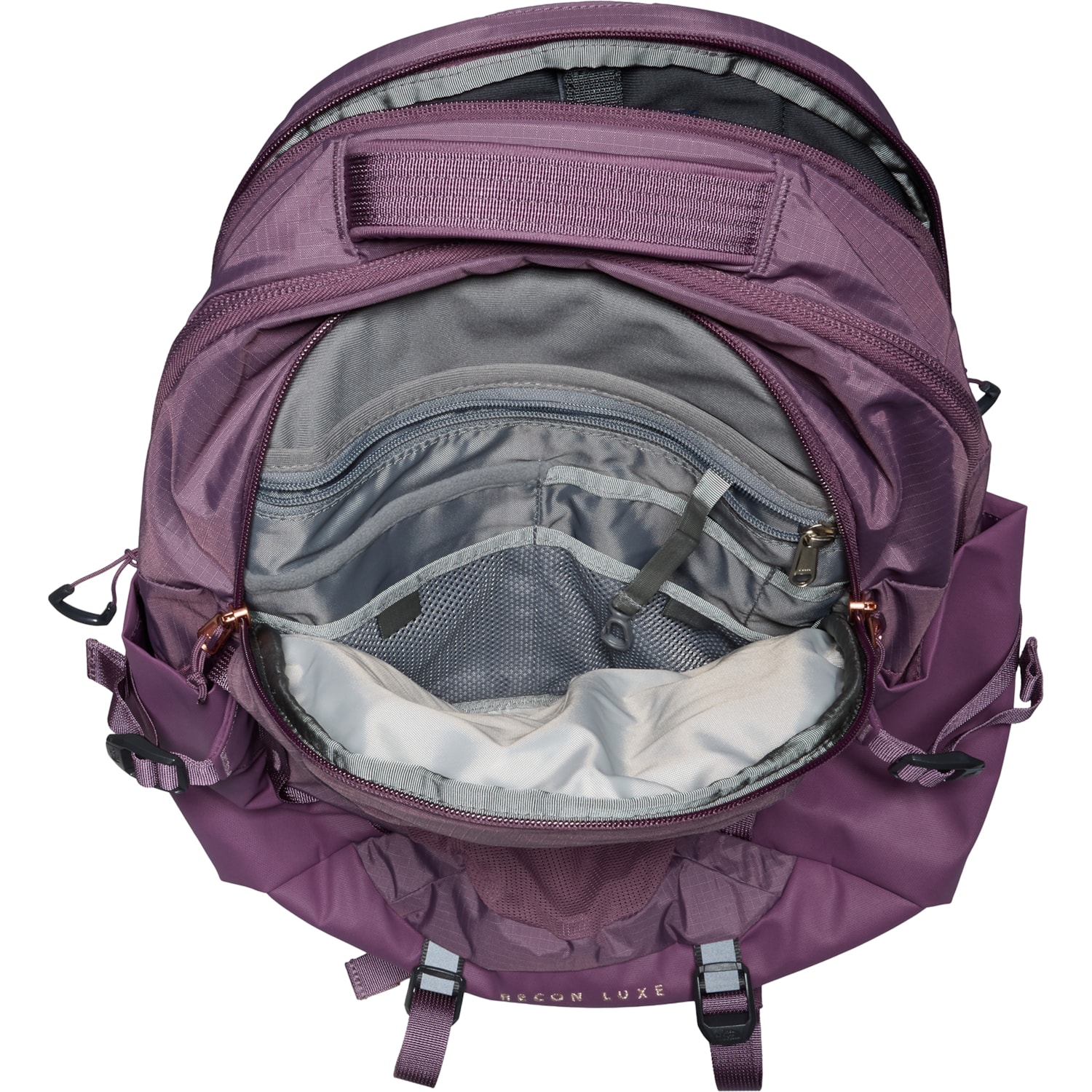 north face backpack purple and gray Women's The Borealis Pale Plum Light Heather/Pale Plum specific suspension The North Face Recon Luxe