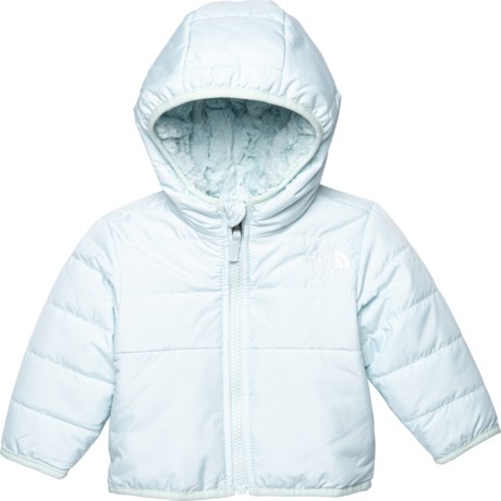 infant reversible mossbud swirl full zip hooded jacket