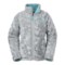 113AR_3 The North Face Reversible Mossbud Swirl Jacket - Insulated, Fleece Lined (For Little and Big Girls)