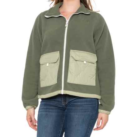 The North Face Royal Arch Jacket - Full Zip in Thyme /Green/Gardenia White