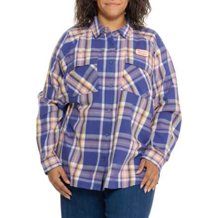 The North Face Set Up Camp Flannel Shirt - Long Sleeve in Cave Blue Medium Bold S