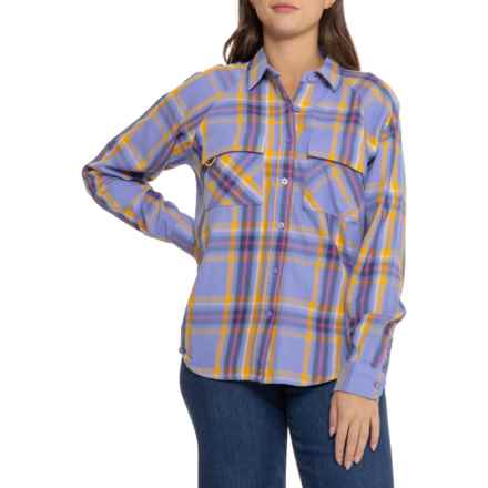 The North Face Set Up Camp Flannel Shirt - Long Sleeve in Dpprwnklmdboldshadowplaid