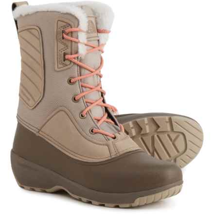 The North Face Shellista IV Mid Snow Boots - Waterproof, Insulated (For Women) in Flax/Walnut Brown