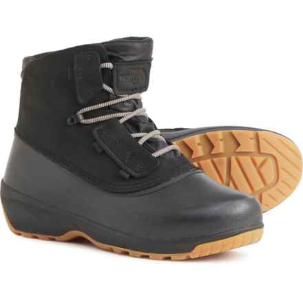 The North Face Shellista IV ThermoBall® Eco Shorty Boots - Waterproof, Insulated, Leather (For Women) in Tnf Black/Tnf Black