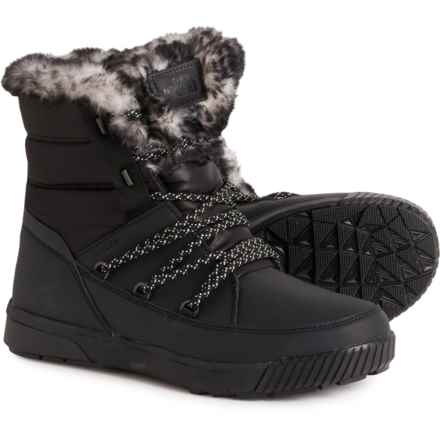 The North Face Sierra Luxe Snow Boots - Waterproof, Insulated, Leather (For Women) in Tnf Black/Gardenia White