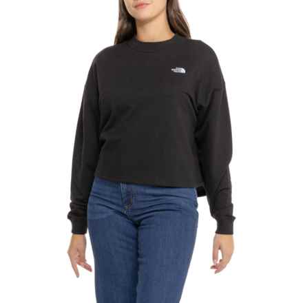 The North Face Simple Logo Crew Shirt - Long Sleeve in Tnf Black