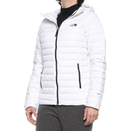 The North Face Stretch Down Hooded Jacket | TNF White
