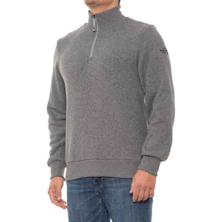 The North Face Sweater Fleece Shirt - Zip Neck, Long Sleeve in Tnf Medium Grey Heather