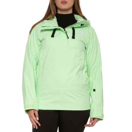 The North Face Tanager Ski Jacket - Zip Neck, Waterproof, Insulated in Patina Green