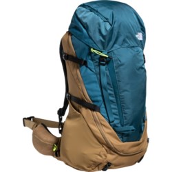 The North Face Terra 65 L Backpack - Blue Coral-Utility Brown-Ledwig Yellow in Blue Coral/Utility Brown/Ledwig Yelllow