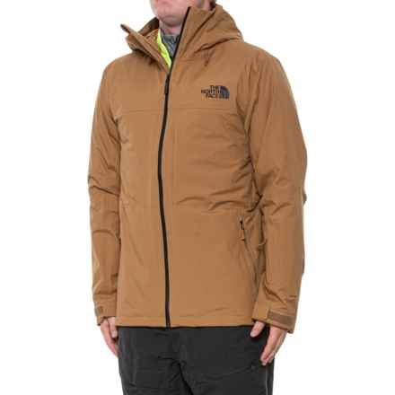 The North Face ThermoBall® Eco Triclimate 3-in-1 Jacket - Waterproof, Insulated in Utility Brown/Led Yellow