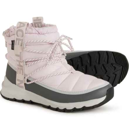The North Face ThermoBall® Lace-Up Boots - Waterproof, Insulated (For Women) in Lavender Fog/Vanadis Grey